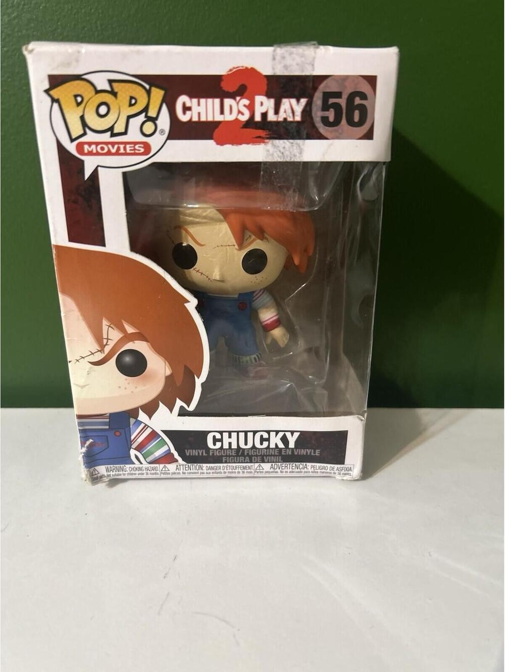 Funko Pop! Movies Chucky #56 Child's Play 2 Vinyl Figure Horror Vaulted Damaged